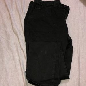 Black high rise skinny jeans